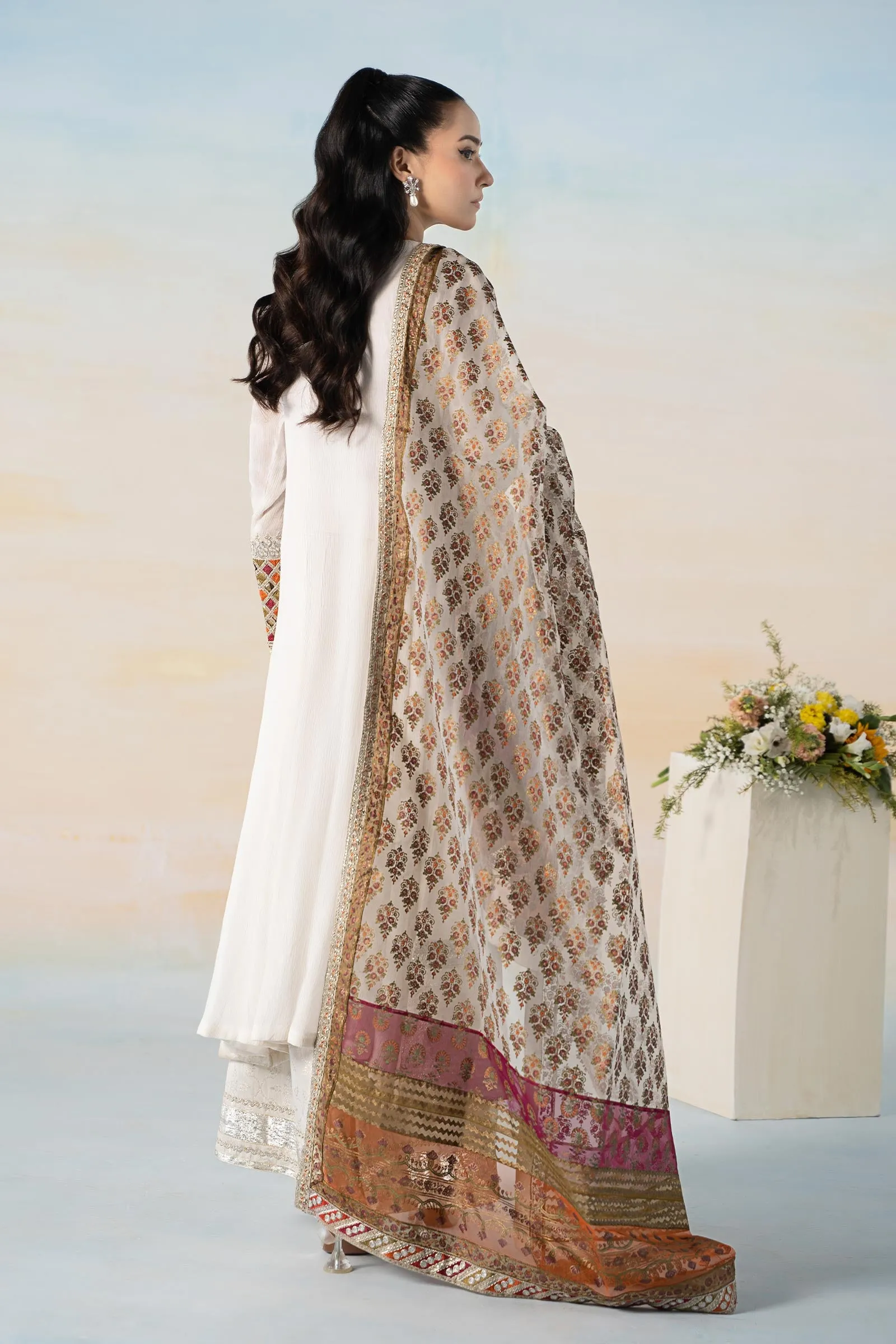 3 Piece Dyed Cotton Crinkle Suit | DW-EF24-29
