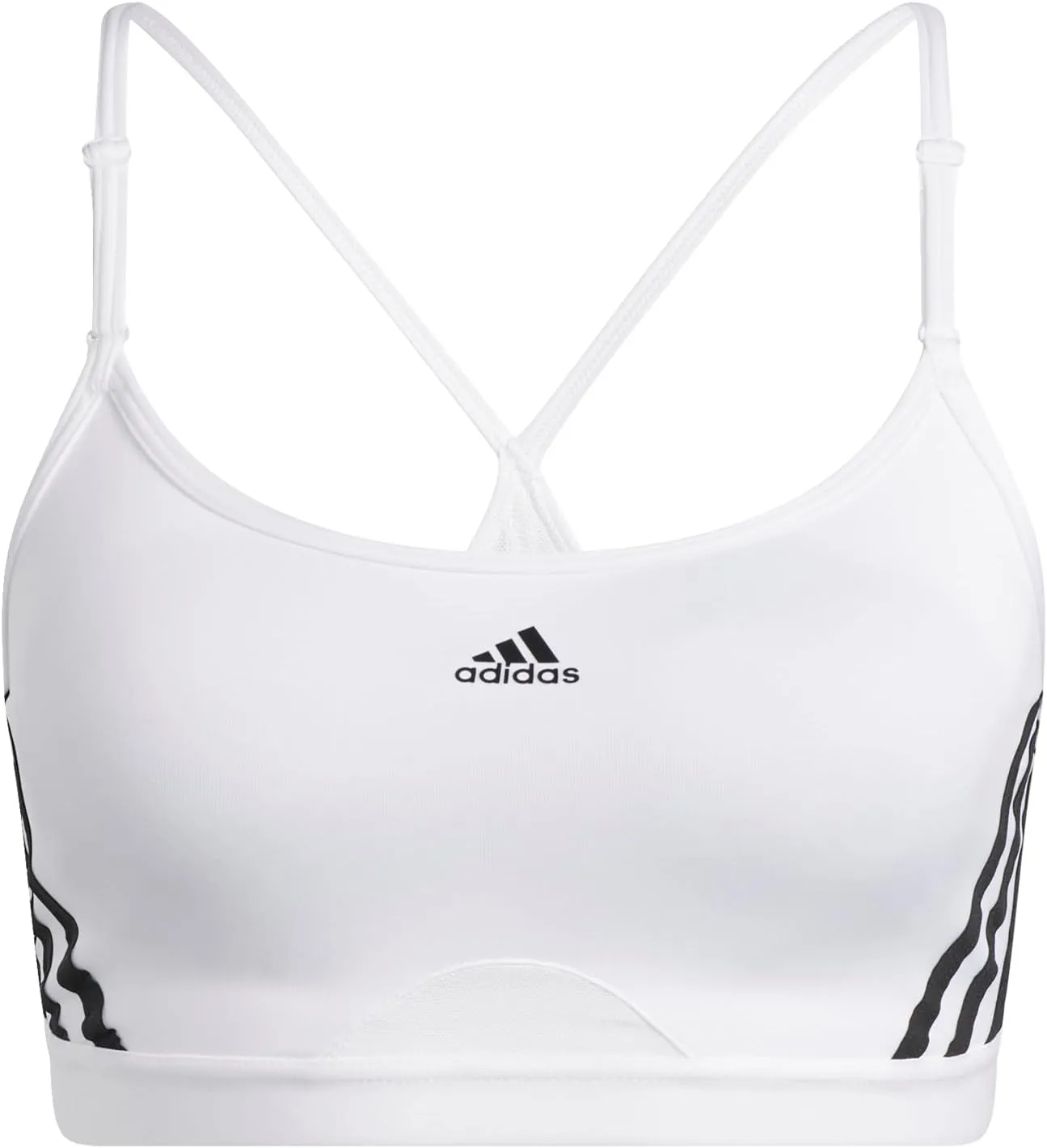 adidas Women's Training Light Support 3 Stripe Bra