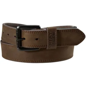 Ariat Mens Work Flexible Heavy Duty Roller Buckle Leather Belt