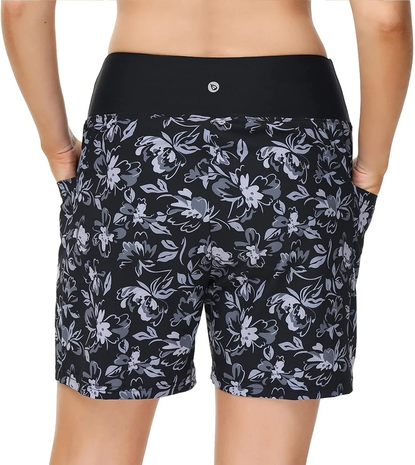baleaf Women's 3''/ 5"/ 7" Quick Dry High Waisted Swim Board Shorts UPF 50  Swimsuit Bottom Trunks with Liner