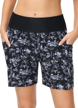 baleaf Women's 3''/ 5"/ 7" Quick Dry High Waisted Swim Board Shorts UPF 50  Swimsuit Bottom Trunks with Liner