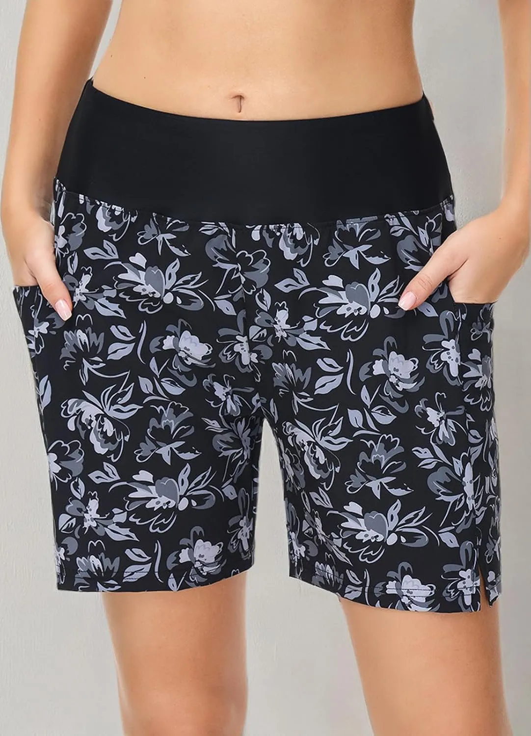 baleaf Women's 3''/ 5"/ 7" Quick Dry High Waisted Swim Board Shorts UPF 50  Swimsuit Bottom Trunks with Liner