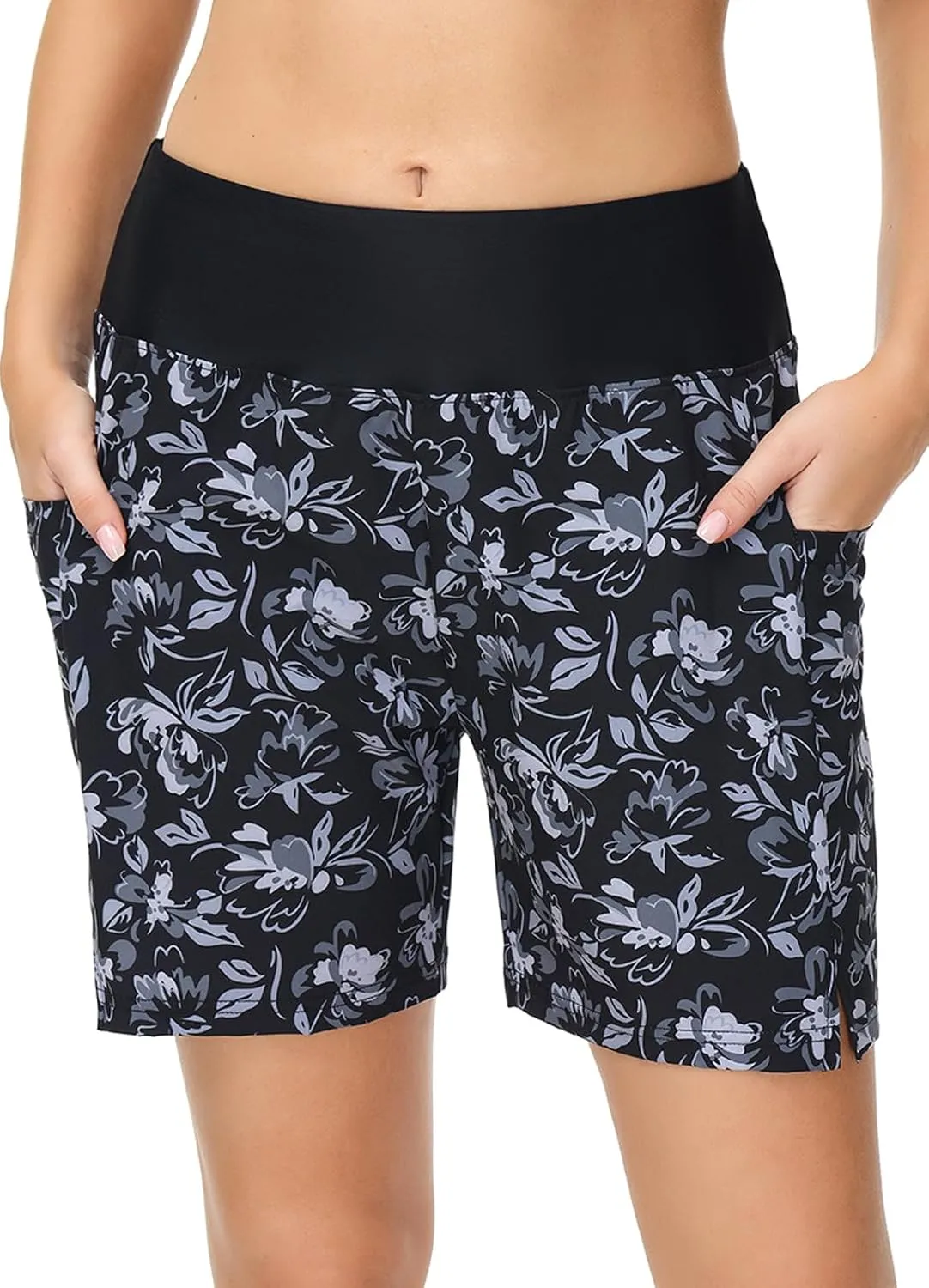 baleaf Women's 3''/ 5"/ 7" Quick Dry High Waisted Swim Board Shorts UPF 50  Swimsuit Bottom Trunks with Liner