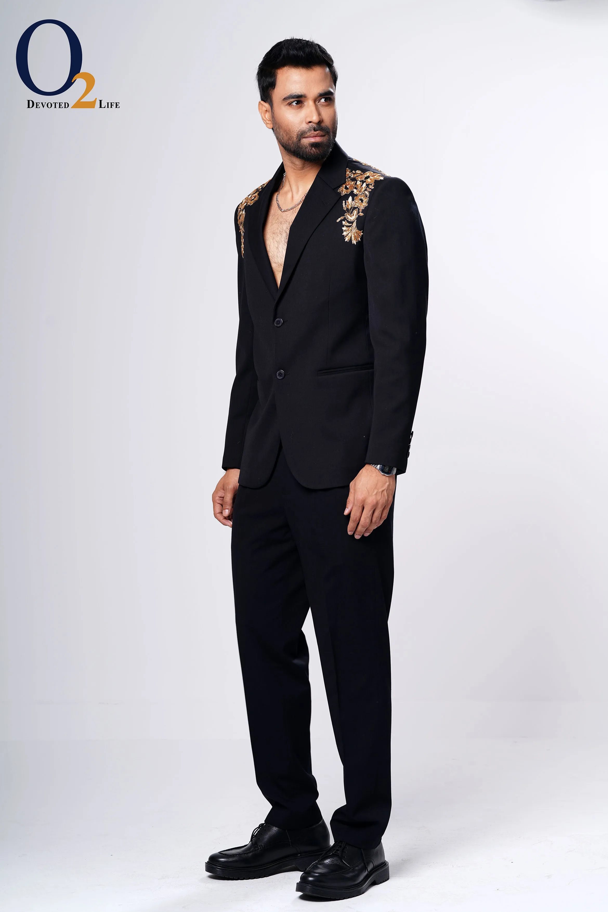 Blazer With Zardozi Handwork