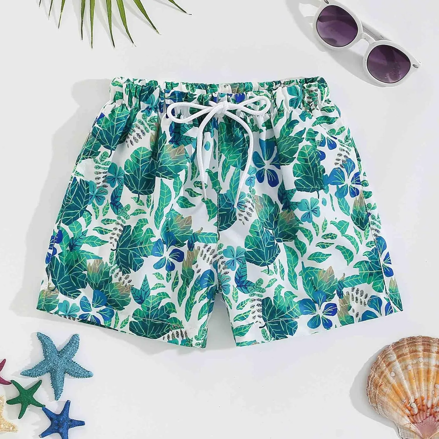 Boys Swim Trunks Quick Dry Swim Board Shorts Toddler Beach Lightweight Swimsuit Bottom for Kids 2-8Y