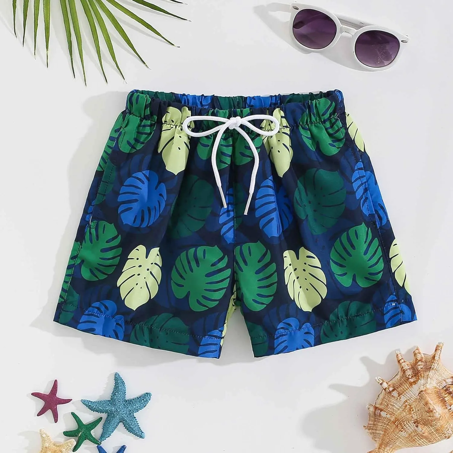 Boys Swim Trunks Quick Dry Swim Board Shorts Toddler Beach Lightweight Swimsuit Bottom for Kids 2-8Y