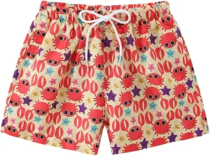 Boys Swim Trunks Quick Dry Swim Board Shorts Toddler Beach Lightweight Swimsuit Bottom for Kids 2-8Y