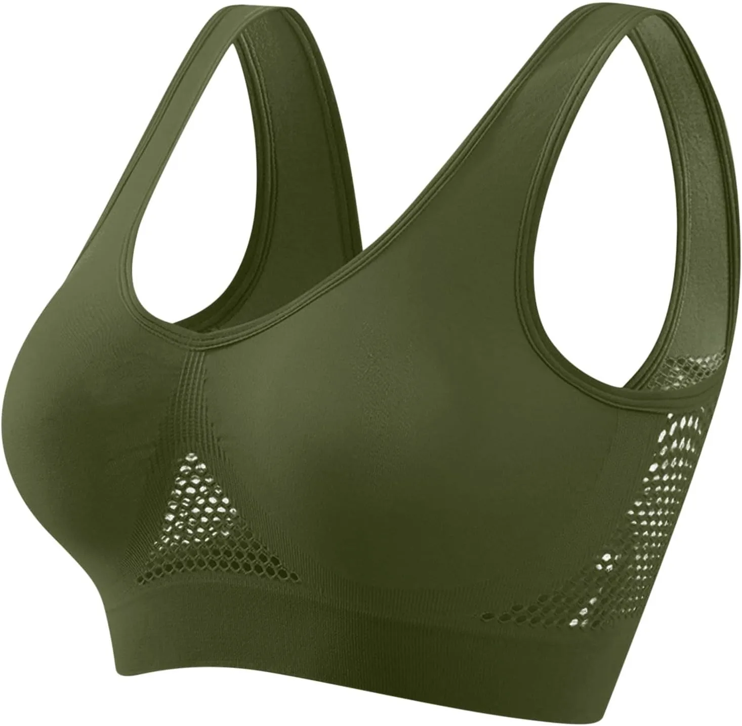 Breathable Anti-Sagging Breasts Sports Bras for Women Cooling Comfort Wireless Bralettes Breathable Lift Up Bra