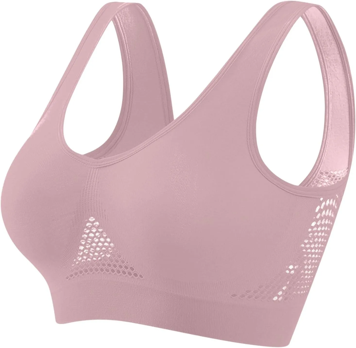 Breathable Anti-Sagging Breasts Sports Bras for Women Cooling Comfort Wireless Bralettes Breathable Lift Up Bra