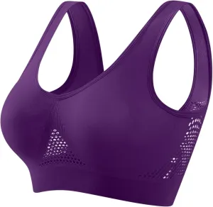 Breathable Anti-Sagging Breasts Sports Bras for Women Cooling Comfort Wireless Bralettes Breathable Lift Up Bra