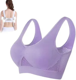 Breathable Cool Liftup Air Bra, Breathable Cool Lift Up Air Bra, Air Breathable Cooling Mesh Stretch Freedom Bra Seamless