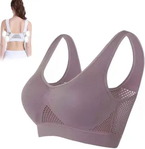 Breathable Cool Liftup Air Bra, Breathable Cool Lift Up Air Bra, Air Breathable Cooling Mesh Stretch Freedom Bra Seamless
