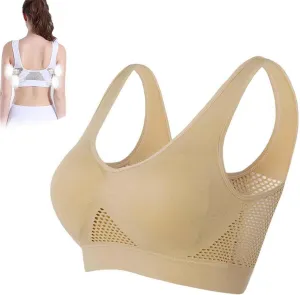 Breathable Cool Liftup Air Bra, Breathable Cool Lift Up Air Bra, Air Breathable Cooling Mesh Stretch Freedom Bra Seamless