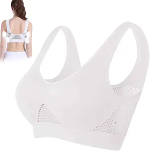 Breathable Cool Liftup Air Bra, Breathable Cool Lift Up Air Bra, Air Breathable Cooling Mesh Stretch Freedom Bra Seamless