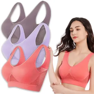 Breathable Cool Liftup Air Bra for Women, New Breathable Bras, Breathable and Comfortable Mesh Sports Bra for Women