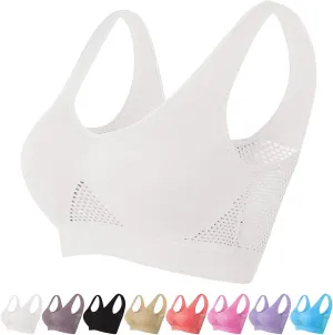 Breathable Cool Liftup Air Bra, New Large Size Air Bra Breathable and Comfortable Mesh Sports Bra for Women