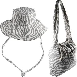 Bucket Hat and Shoulder Bag Set for Women Wide Brim Summer Beach Cap Foldable Travel Fisherman Hat 