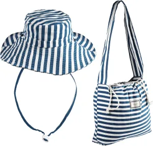 Bucket Hat and Shoulder Bag Set for Women Wide Brim Summer Beach Cap Foldable Travel Fisherman Hat 