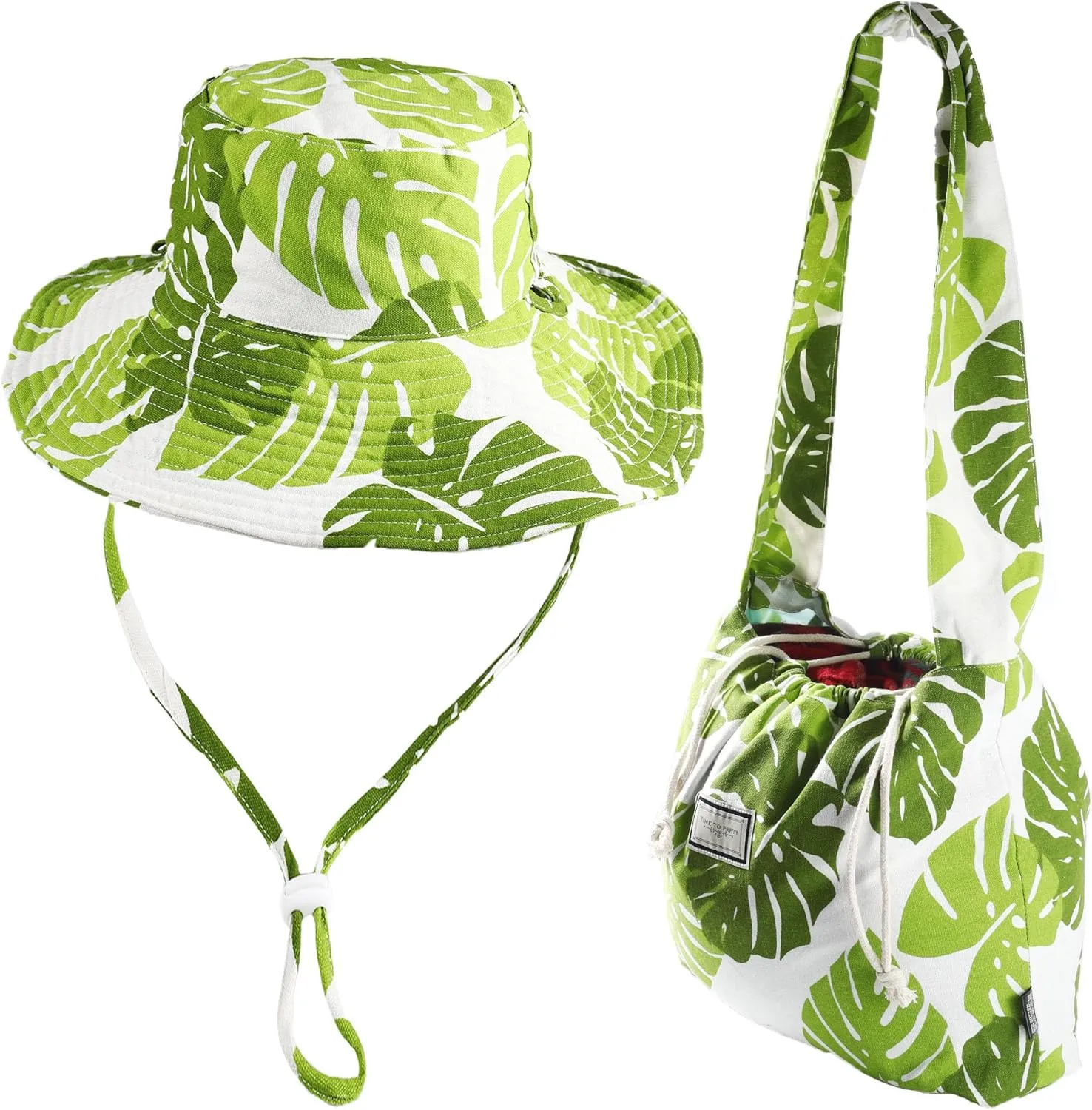 Bucket Hat and Shoulder Bag Set for Women Wide Brim Summer Beach Cap Foldable Travel Fisherman Hat 