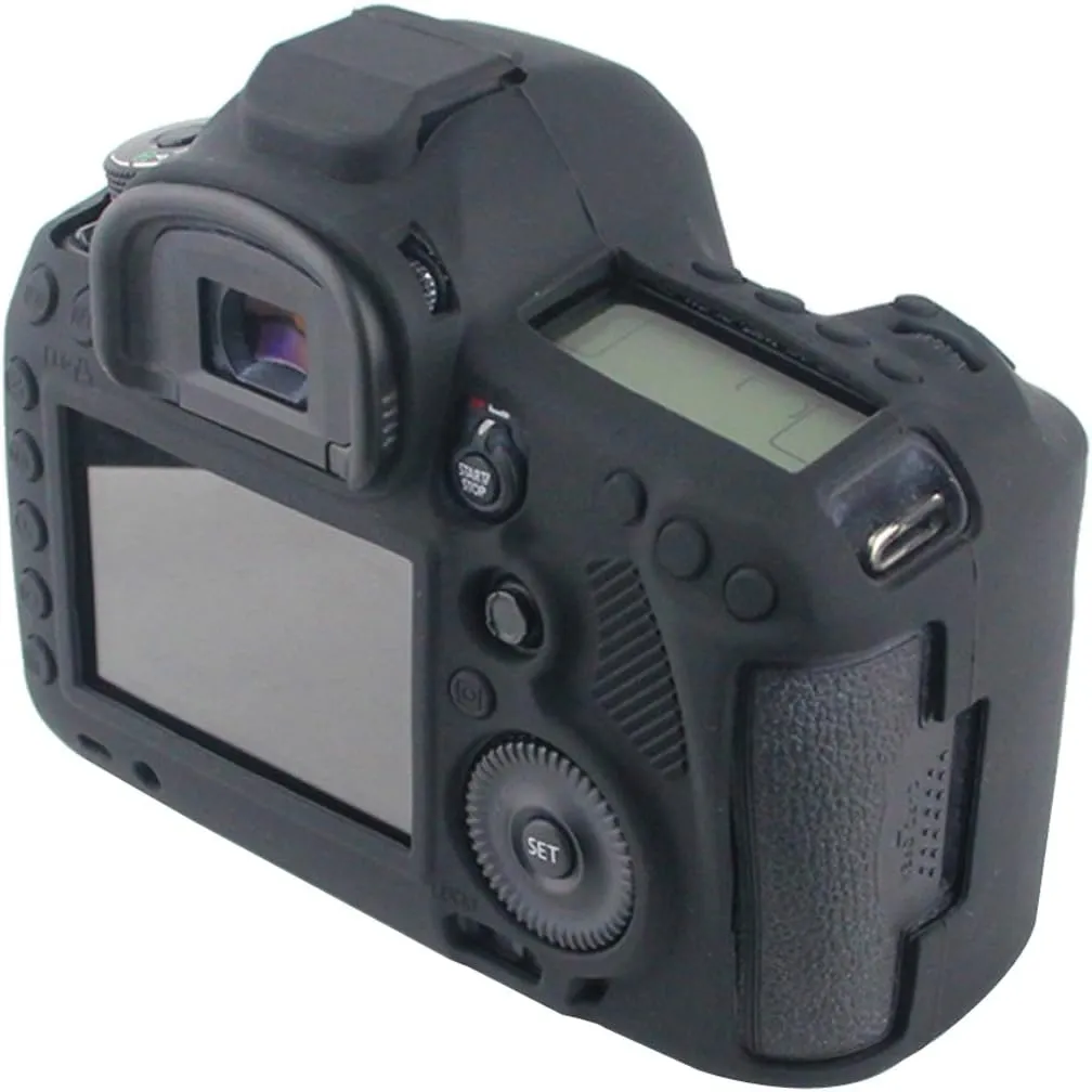 Camera Body Housing Case, Silicone Camera Case Protective Cover for Canon EOS 5D Mark III, 5DS, 5DSR Digital Camera - Black