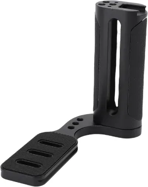 Camera Side Handle Grip, Universal Left Vertical Shootings Quick Release Plate with Cold Shoe Mount and 1/4in Threads for Mirrorless Cameras, for Flashlights Monitors LED Lights