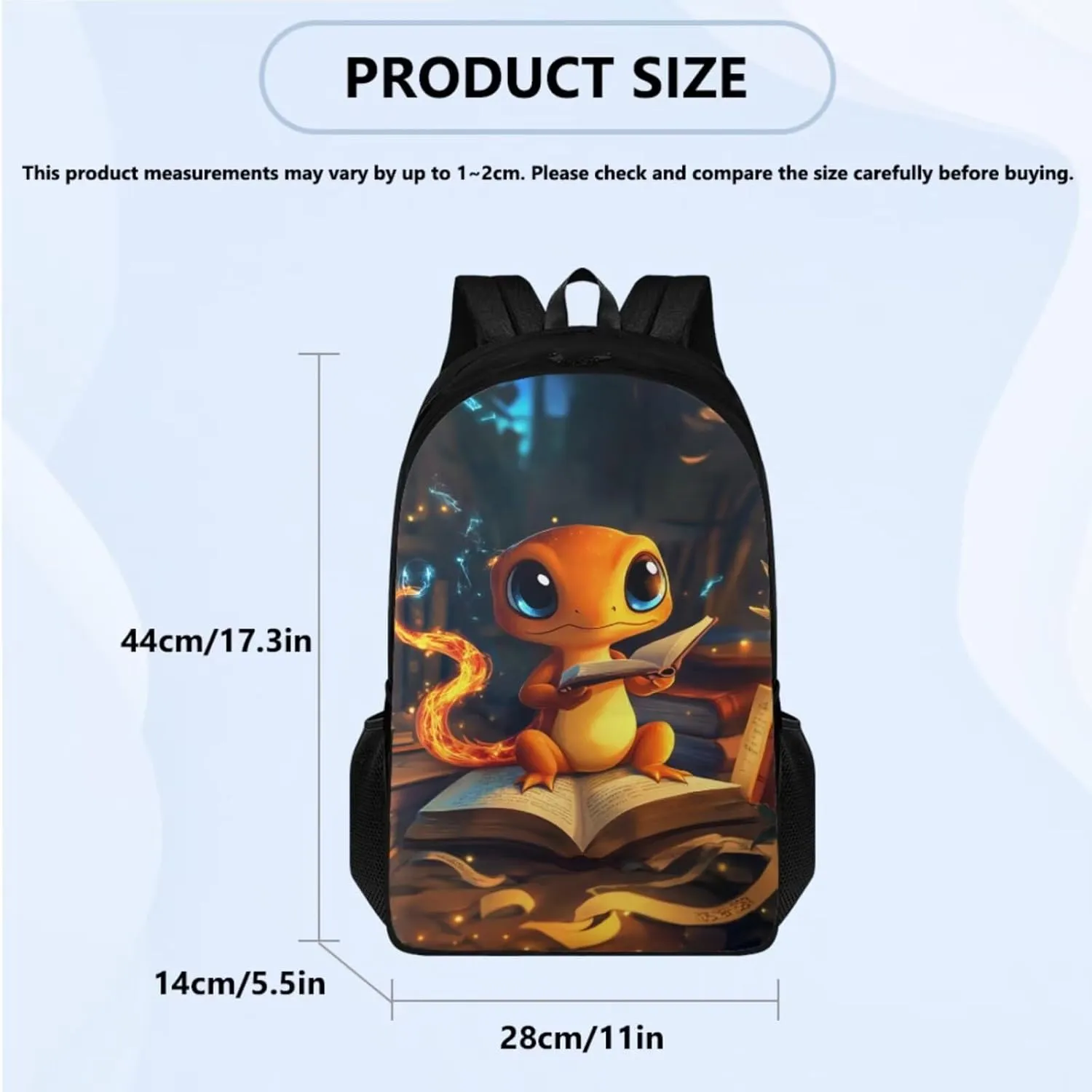 Cartoon Dragon Backpack for Girls 4-6 Cool 4 Pieces Kids Bookbag with Water Bottle Sleeve Travel 6 Th Grade Backpack for Girls Outdoor Travel Daypack Hiking Camping