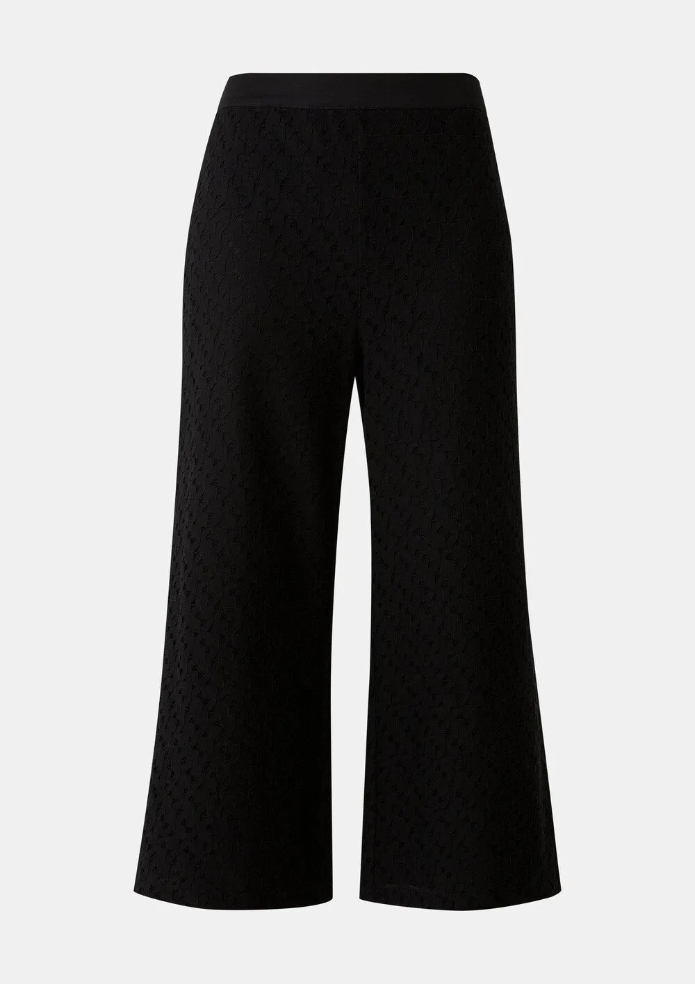 Comma wide trousers, black
