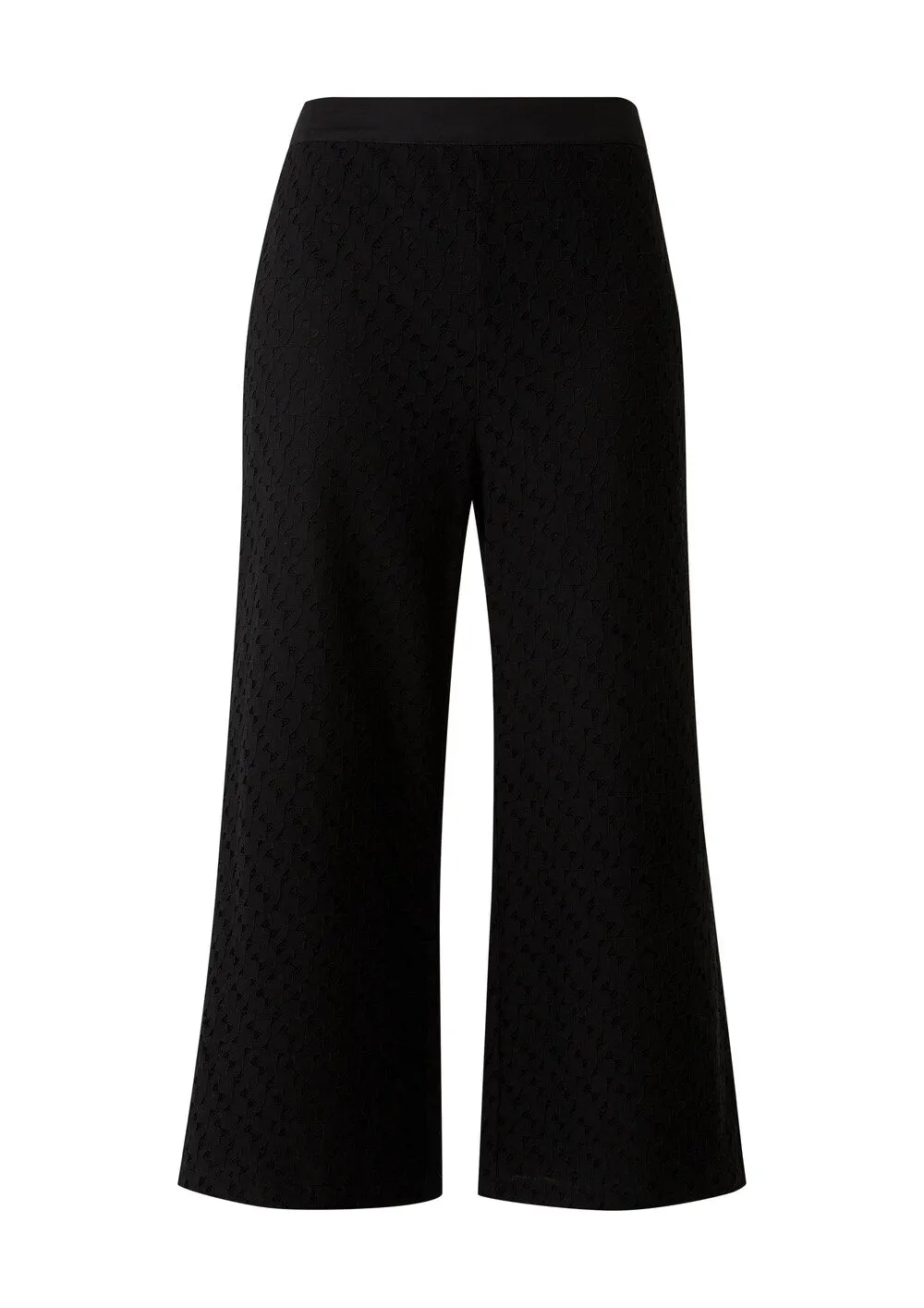 Comma wide trousers, black