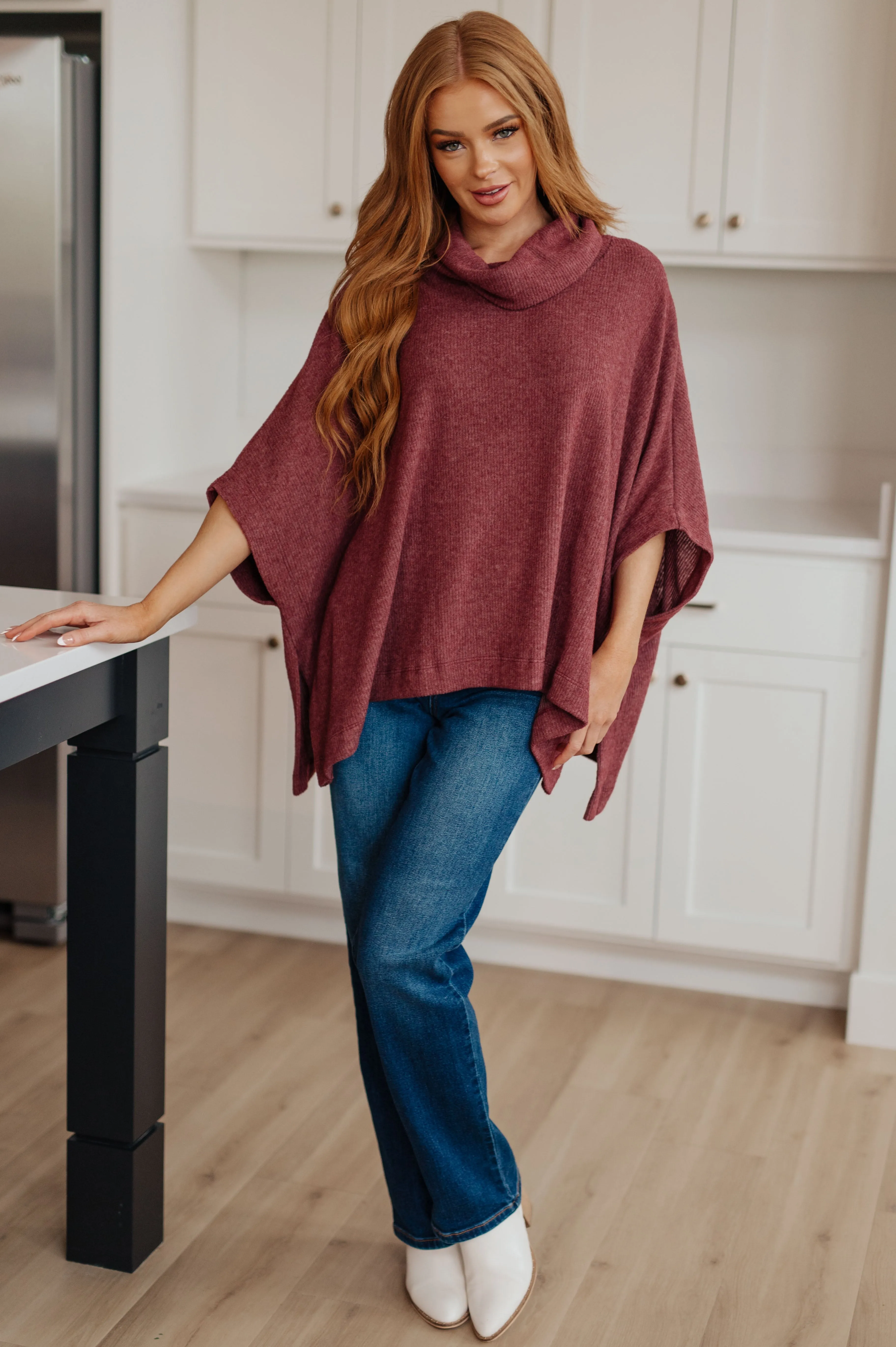 Cowl Neck Poncho
