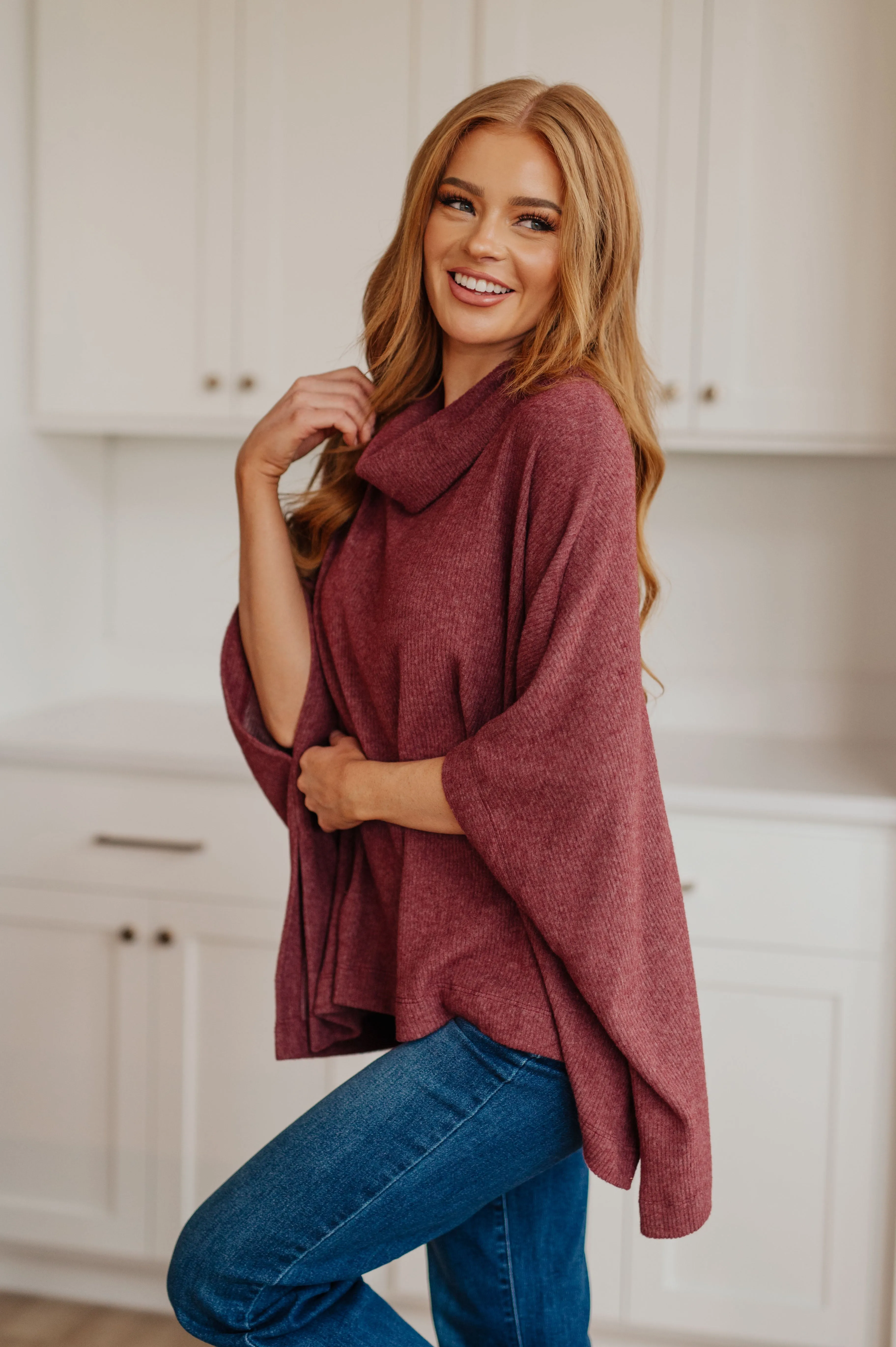 Cowl Neck Poncho