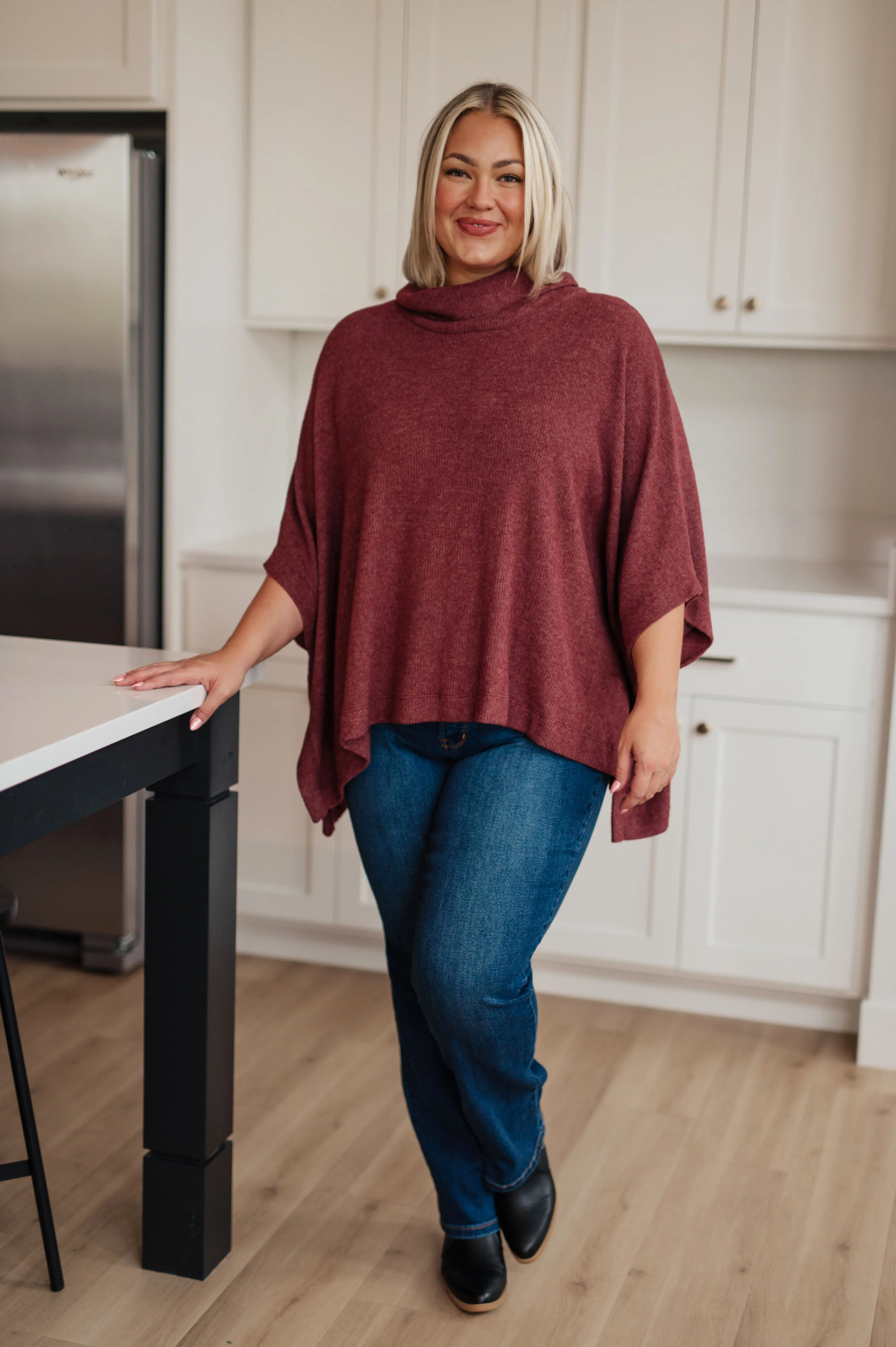 Cowl Neck Poncho