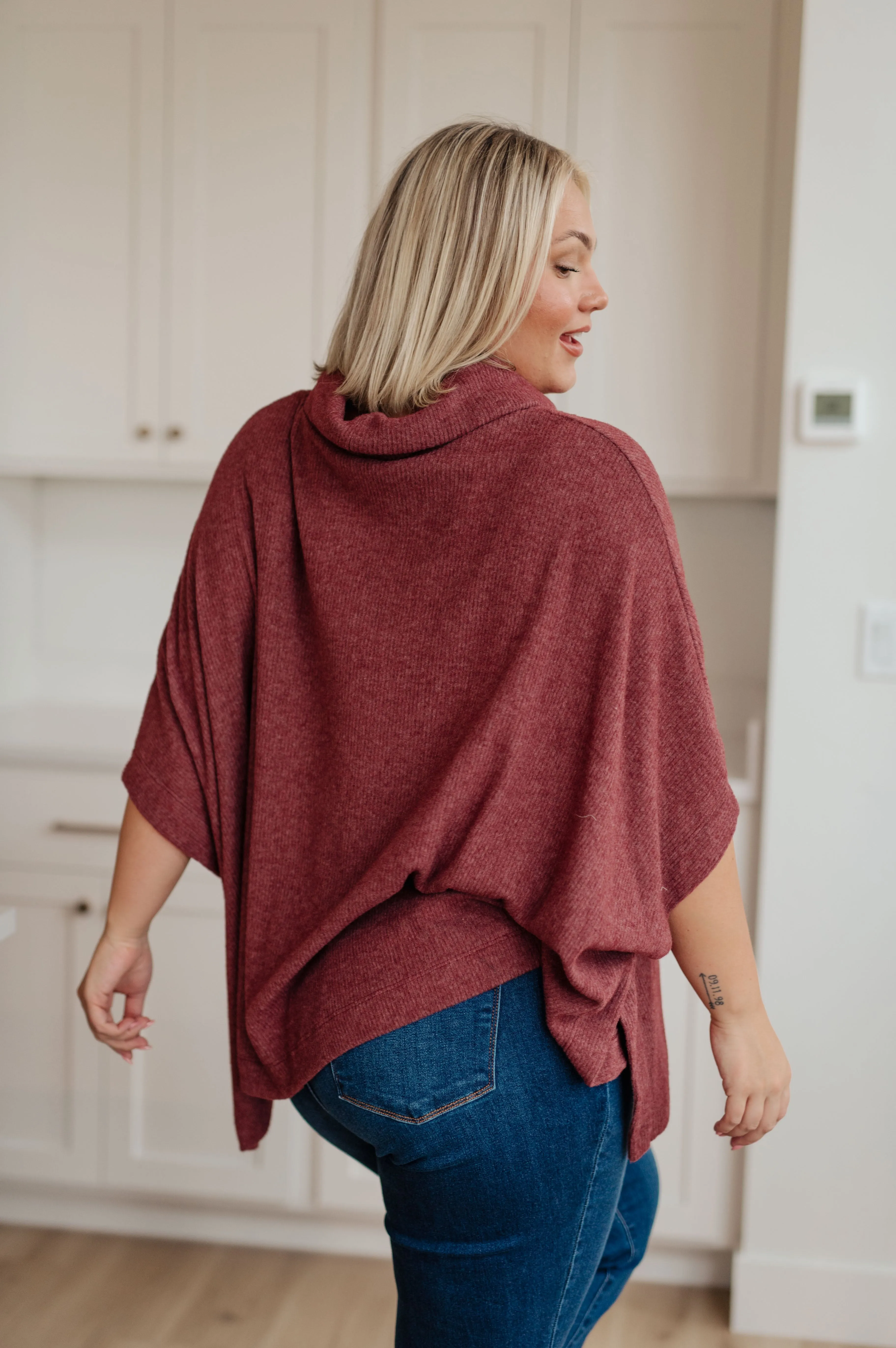 Cowl Neck Poncho
