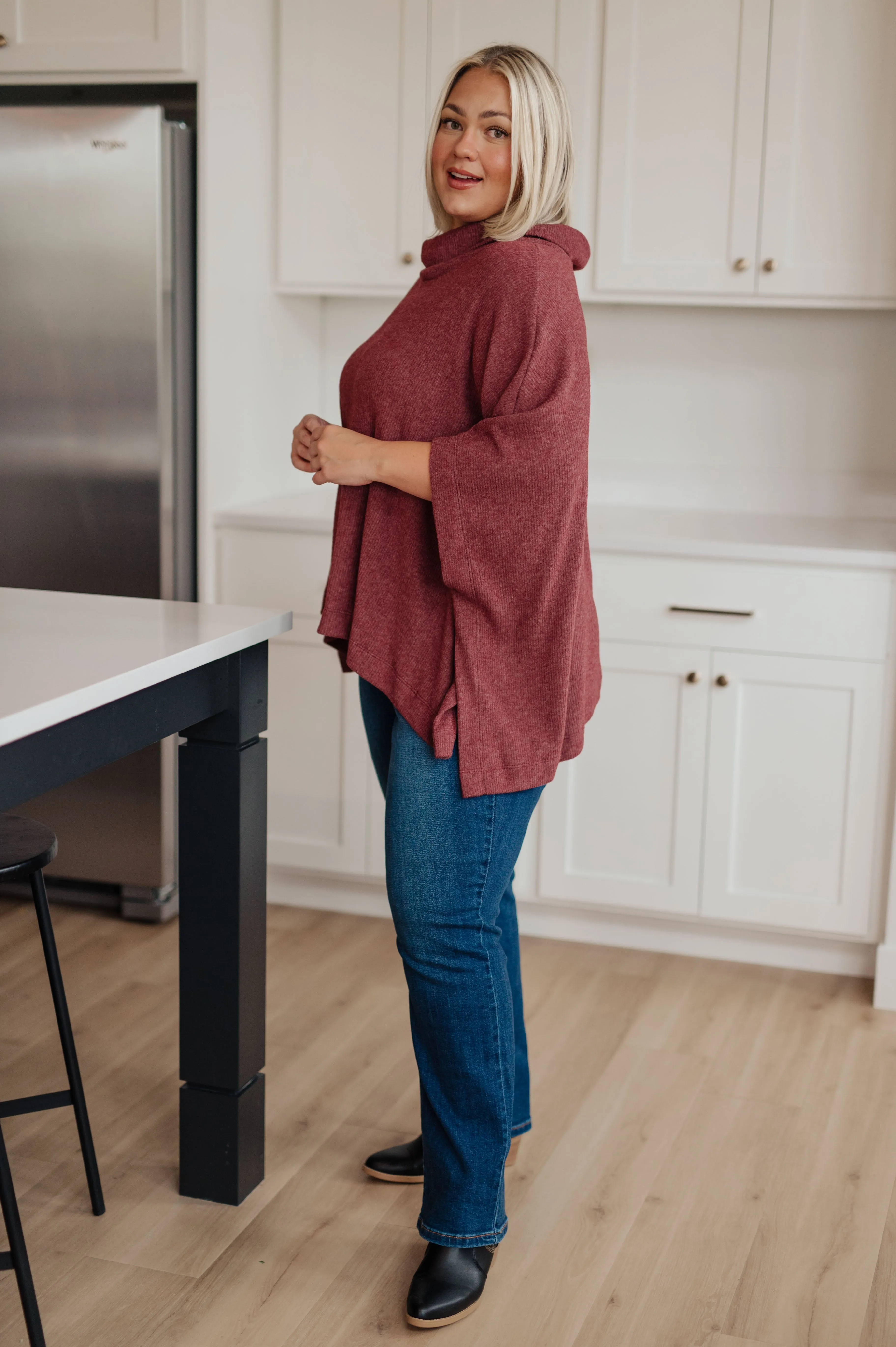 Cowl Neck Poncho