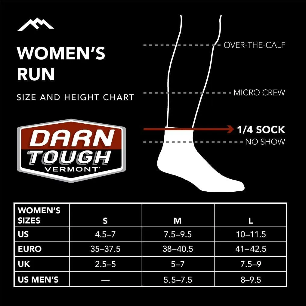 Darn Tough Vermont Run 1/4 Ultra-Lightweight with Cushion