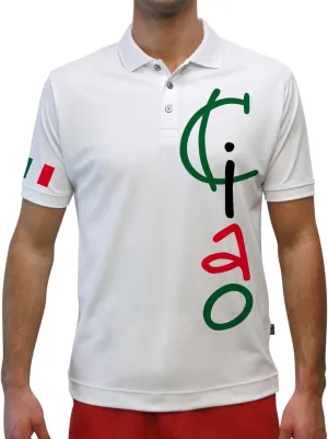 Dry Fit Short Sleeve Graphic Golf Polo Shirt for Men, Great for Sports and All Outdoor Activities - Italy