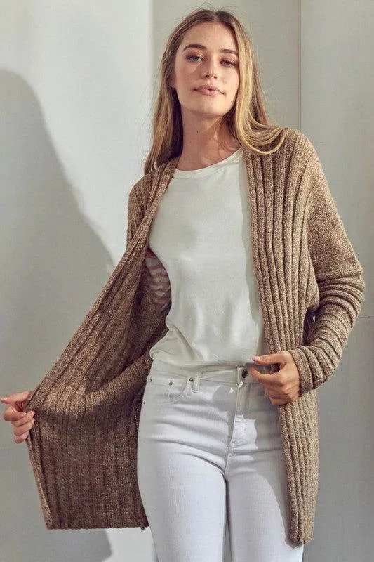 E Luna Chunky Sweater Knit Cardigan