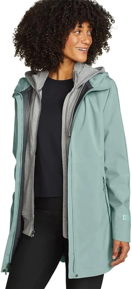 Eddie Bauer Women's Cloud Cap Stretch Waterproof Rain Parka