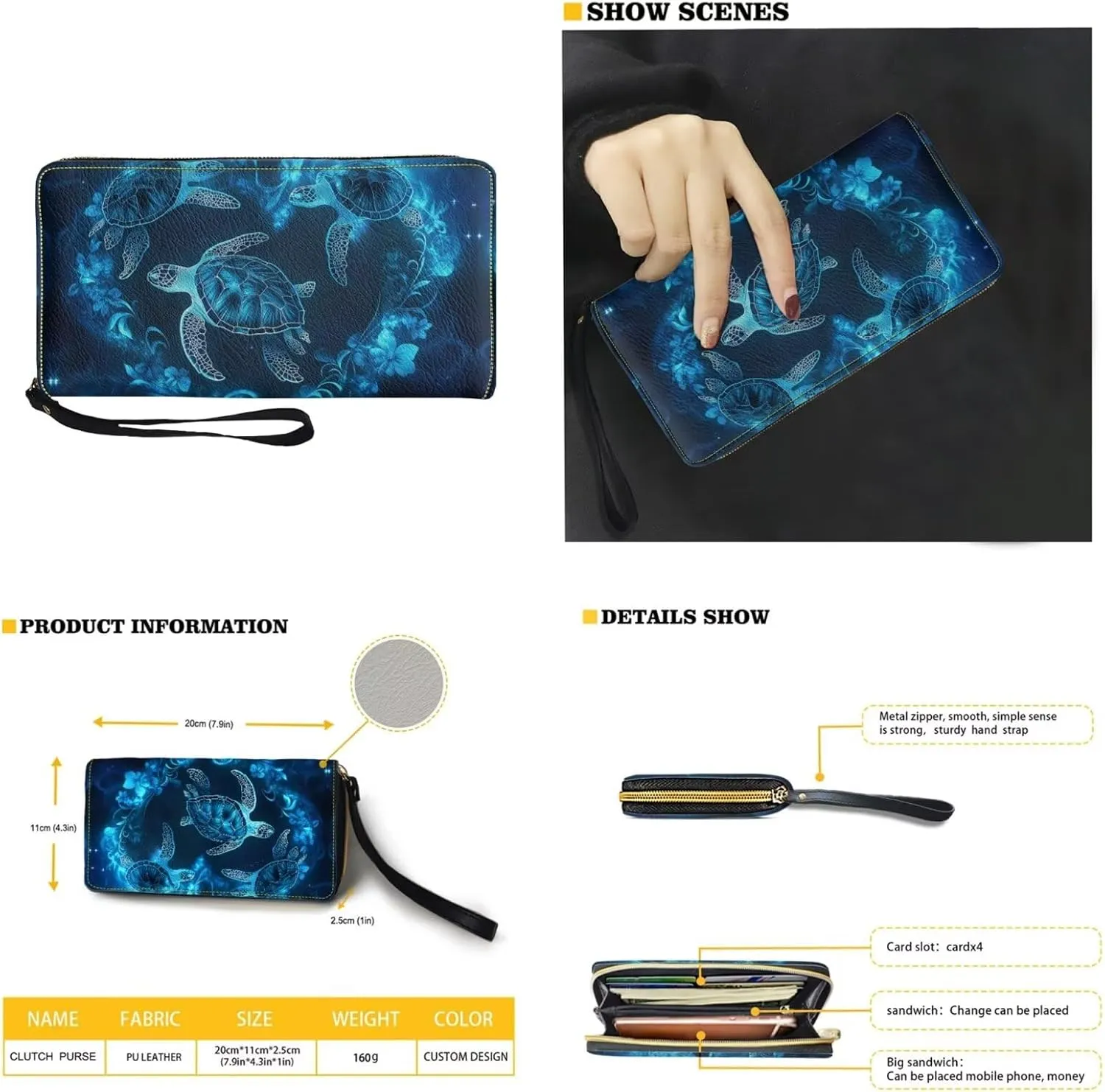 Fashion Purse and Wallet Set for Women Travel Outdoor Shopping Work