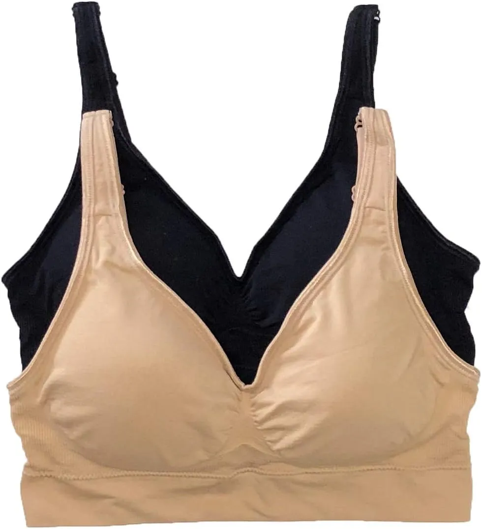 Felina Seamless Light Support Bralette 2-Pack