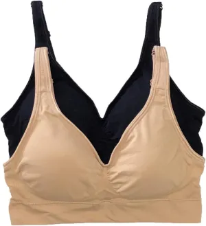 Felina Seamless Light Support Bralette 2-Pack