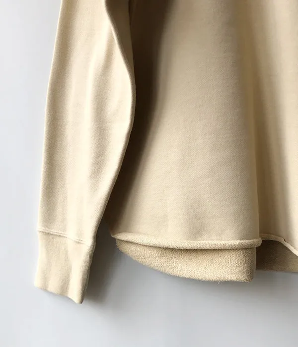 FUMIKA_UCHIDA/Defatted Fleece SWEAT PULLOVER(TEA)