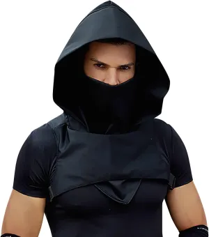 Halloween Adult Hooded Cape Hat Cowl Scarf Neck Warmer Cap Pirate Assassin Cosplay Costume Gothic Punk Headwear
