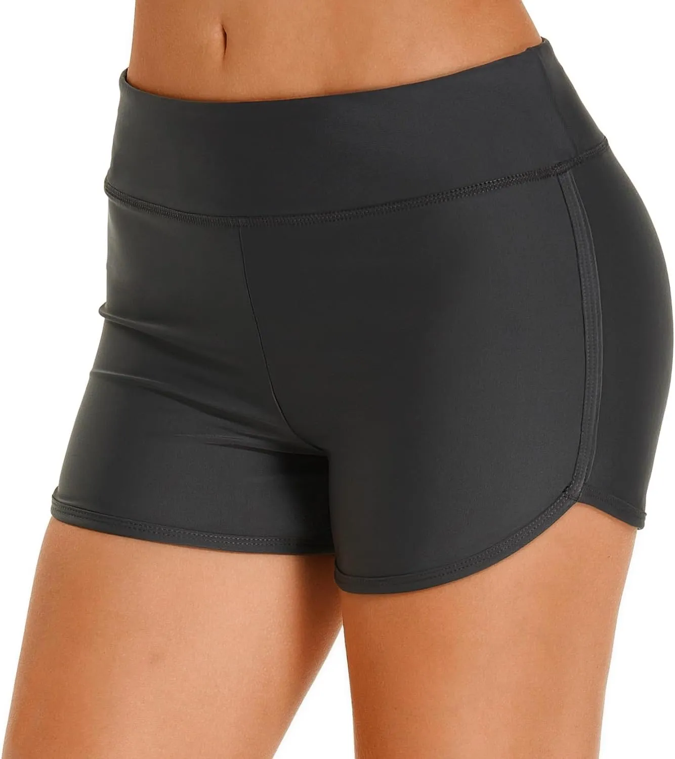 HODOSPORTS Women's 3" Swim Board Shorts UPF50  Quick Dry Swimsuit Bottoms Full Liner Boyshort Bathing Suit Bottom