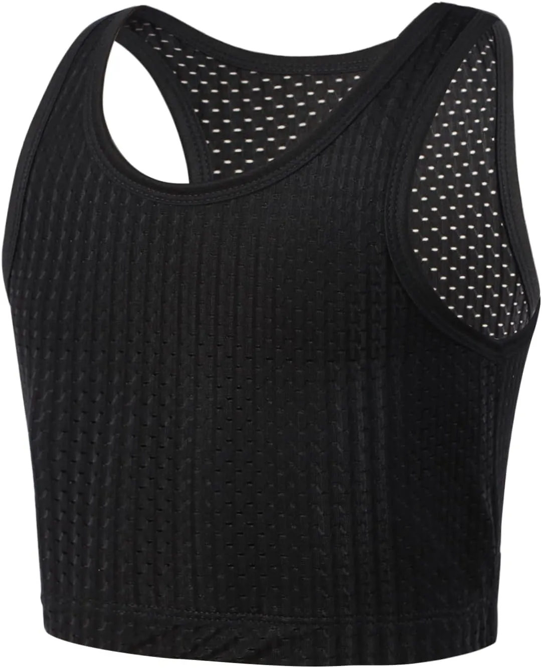 INRANXISM Chest Binder Women Transgender FTM Breathable Pullover Half Breast Binder Tank Top