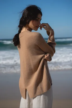 JUNE CAMEL CASHMERE KNIT