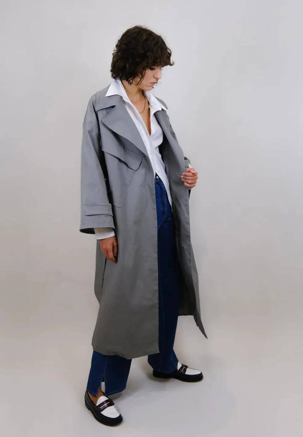 Londres Trench Coat Grey