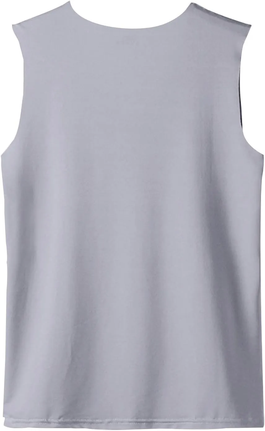 Men's Summer Tank Top Ice Silk Traceless Thin Breathable V-Neck Sleeveless Top