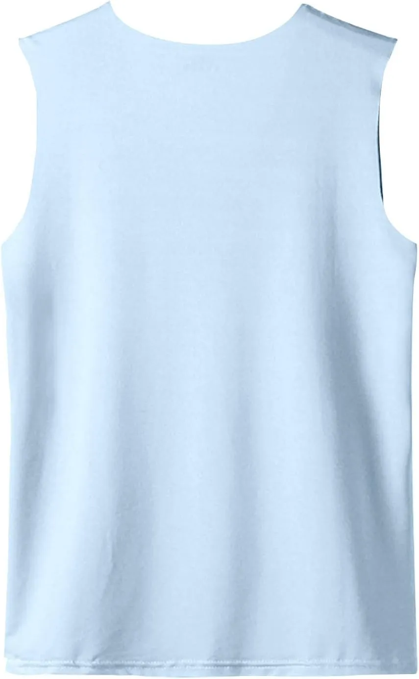 Men's Summer Tank Top Ice Silk Traceless Thin Breathable V-Neck Sleeveless Top