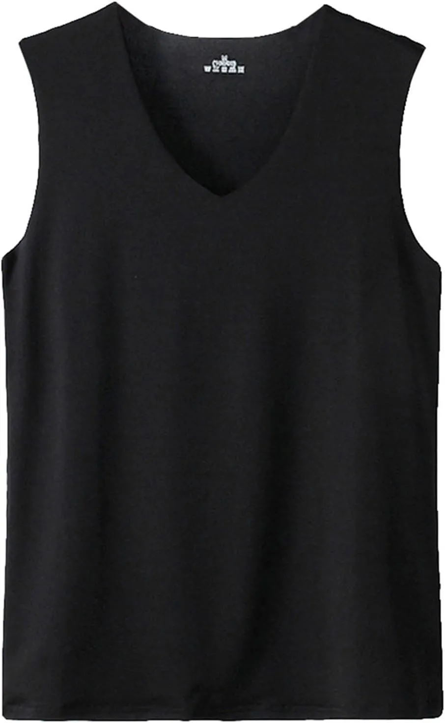 Men's Summer Tank Top Ice Silk Traceless Thin Breathable V-Neck Sleeveless Top