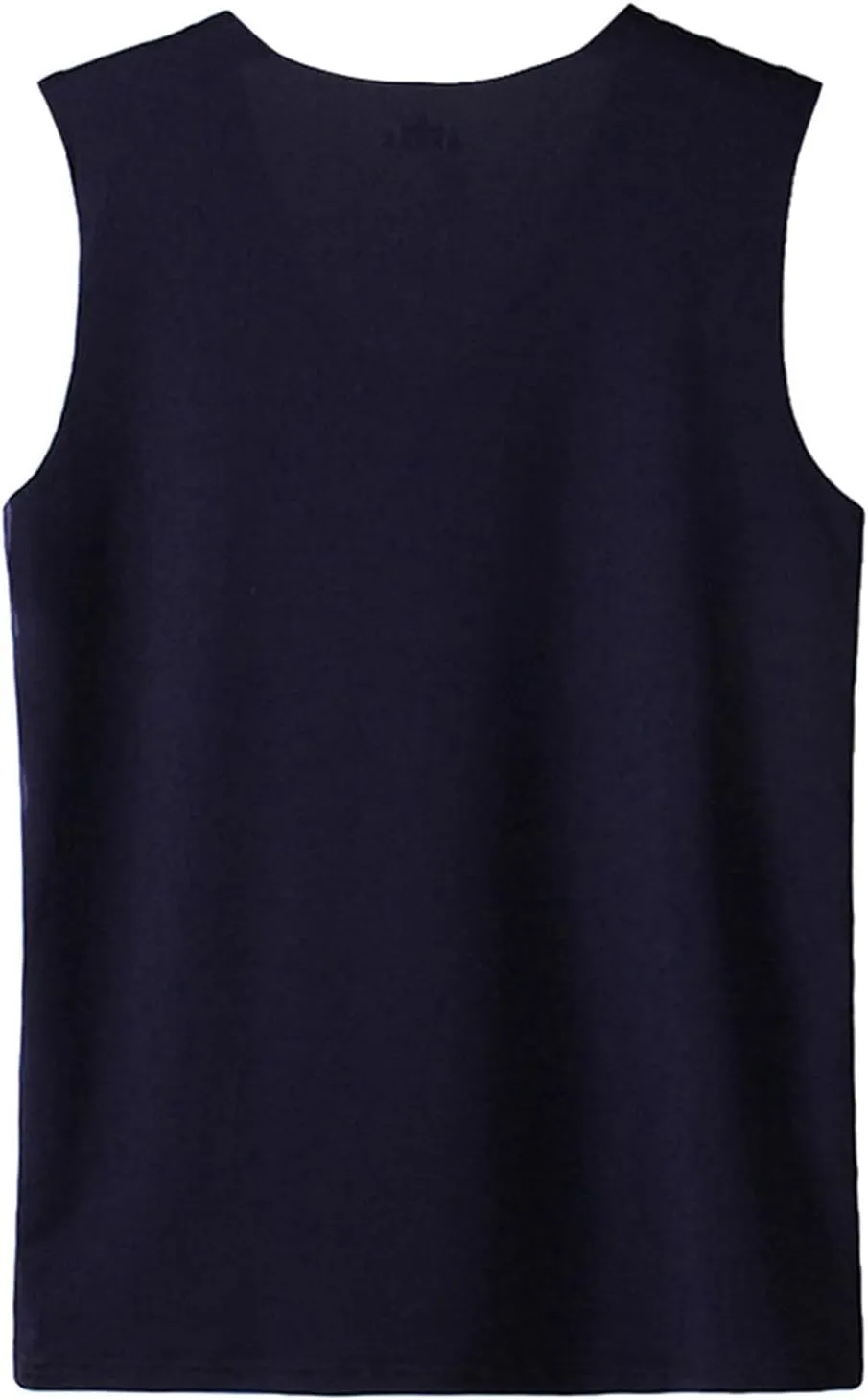 Men's Summer Tank Top Ice Silk Traceless Thin Breathable V-Neck Sleeveless Top